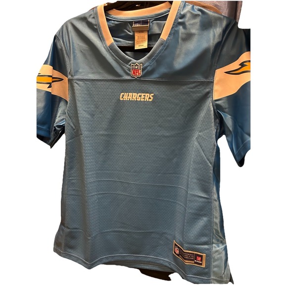 NWT Women's Medium‎ Los Angeles Chargers NFL PROLINE Blank Jersey - Picture 1 of 11